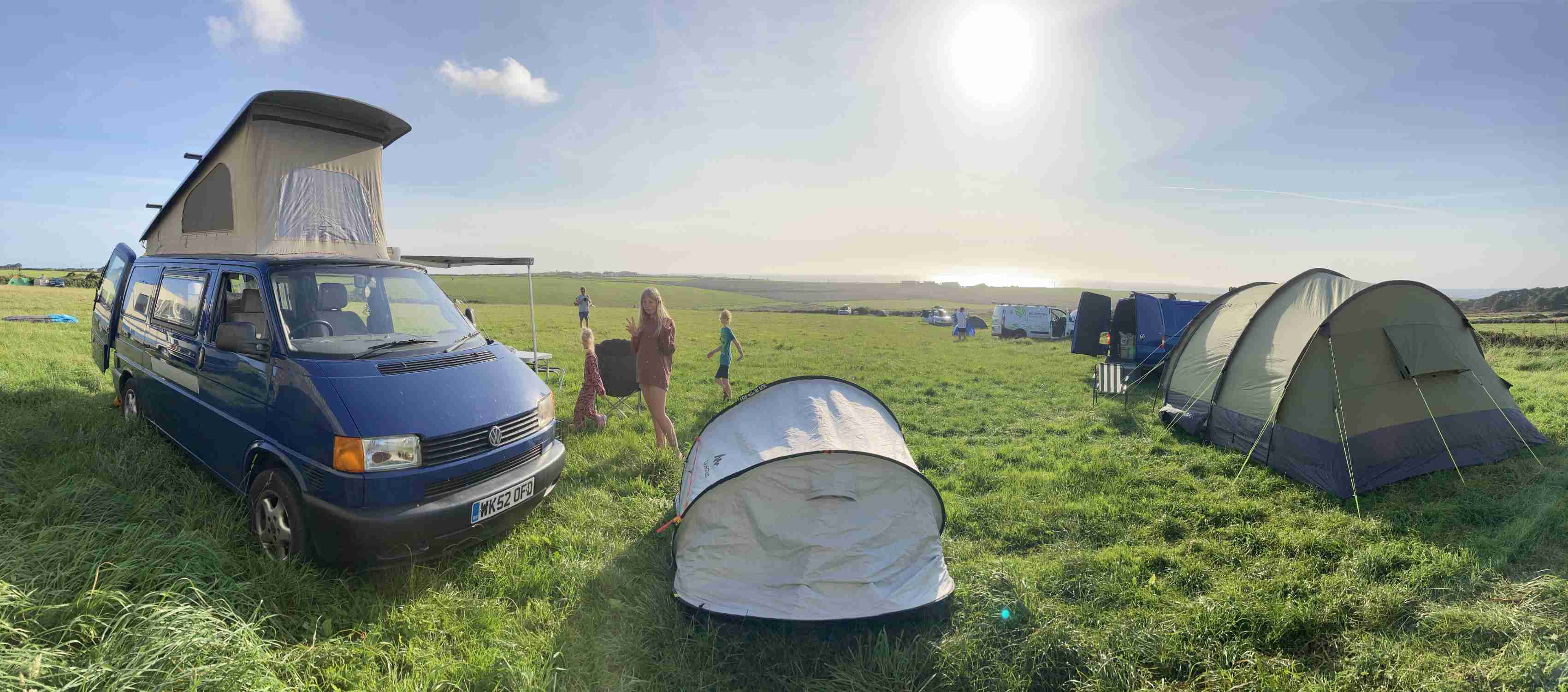 A VW T4 Campervan called Big-Blue and Sunny Sennen for hire in Teignmouth, Devon